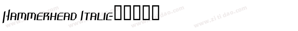 Hammerhead Italic字体转换